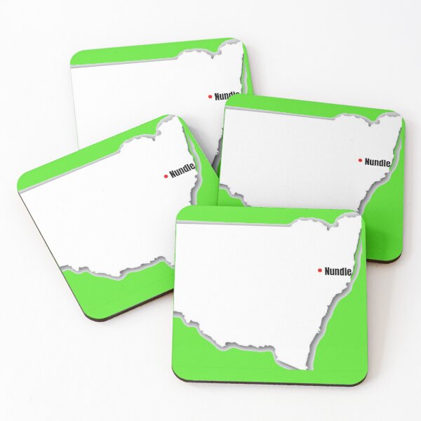 Item preview, Nundle on Map of NSW Beautiful Country Town Places to Visit designed and sold by Reelyfishing.