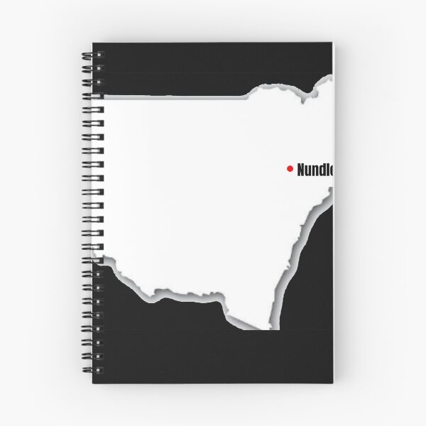 Item preview, Nundle on Map of NSW Beautiful Country Town Places to Visit designed and sold by Reelyfishing.