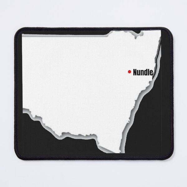 Item preview, Nundle on Map of NSW Beautiful Country Town Places to Visit designed and sold by Reelyfishing.