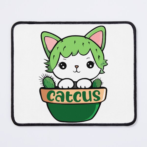 Item preview, Cat Cactus Catcus art illustration designed and sold by Niktarka.