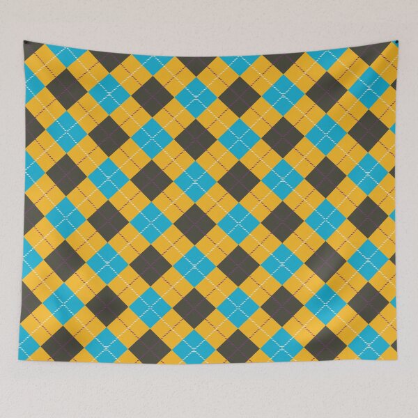 Item preview, Trendy Blue Yellow Plaid designed and sold by Claudia S. Design.