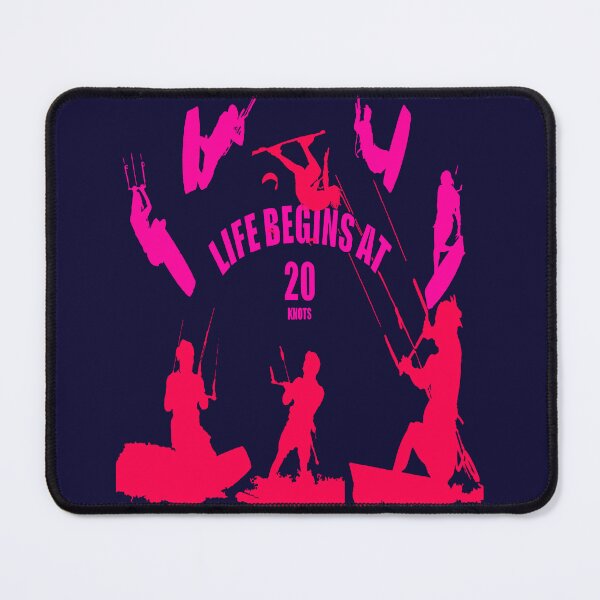 Item preview, Kiting Life Begins At Twenty Knots Kitesurfer Fun Quote 3 designed and sold by taiche.