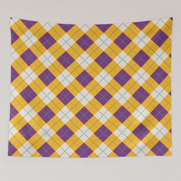 Item preview, Trendy Purple Yellow Plaid designed and sold by Claudia S. Design.