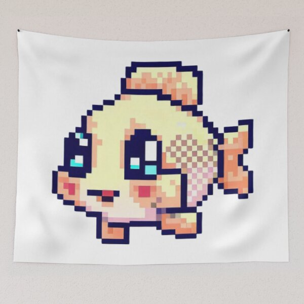Aperçu de l'œuvre poisson 8 bits créée et vendue par Donkey's Salad.