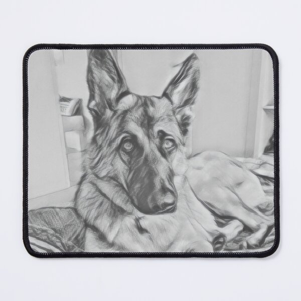 Item preview, Retro look German Shepard sketch photo designed and sold by Mark Grimsley.