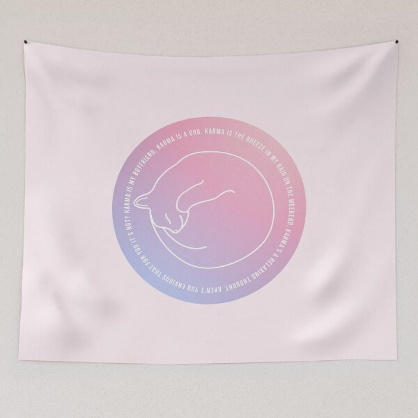 Item preview, Karma is a cat circle design designed and sold by SaraduJour.