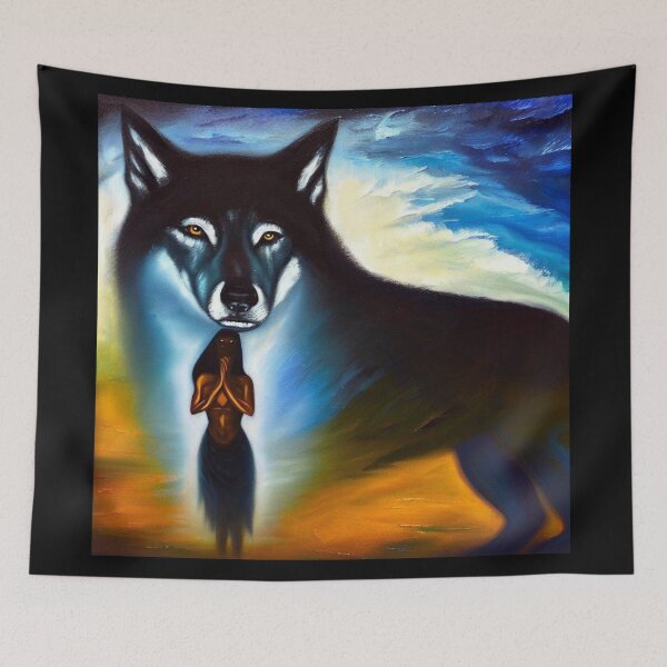 Item preview, Spirit Animal Wolf 4 designed and sold by CrankyOldDude.