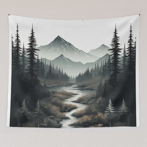 Item preview, Forest Landscape designed and sold by GoodOldVintage.