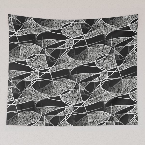 Item preview, Gray Scribble Line Pattern designed and sold by Artistestella.