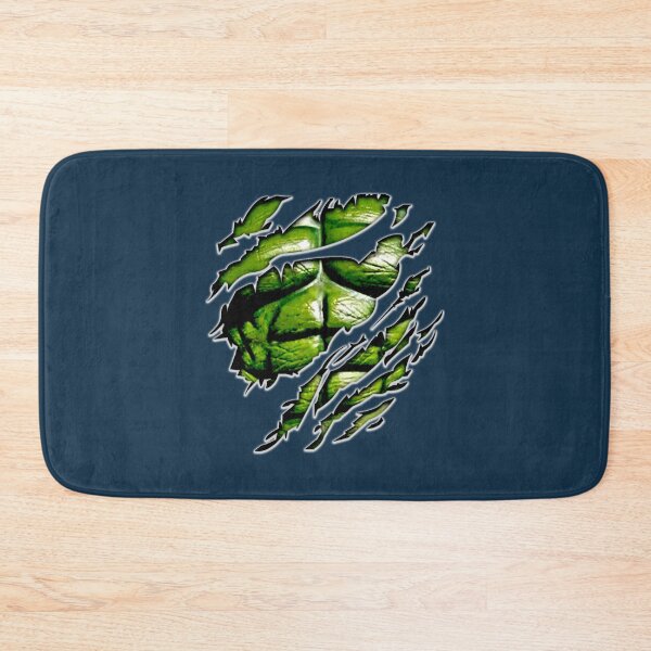 Item preview, Green muscle chest in purple ripped torn tee    designed and sold by RavleenWootton.