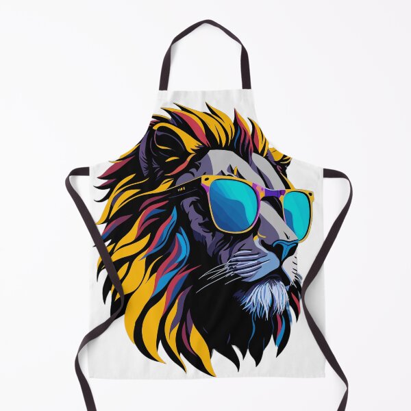 Item preview, Colourful Cool Lion with Sunglasses designed and sold by ancient-times.
