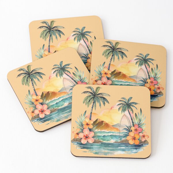 Item preview, Vintage Watercolor Beach Design designed and sold by GoodOldVintage.