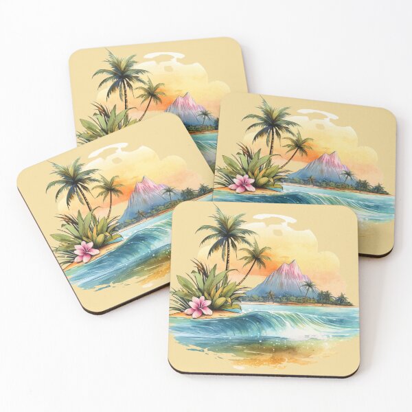 Item preview, Vintage Watercolor Beach Design designed and sold by GoodOldVintage.