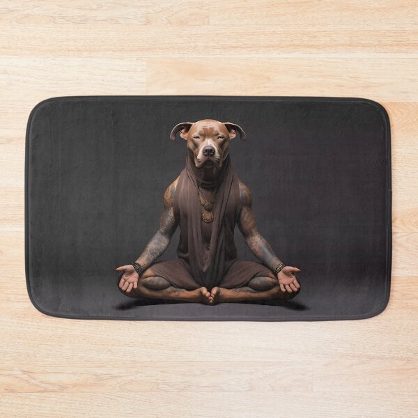 Item preview, Pitbull meditating designed and sold by the99thstudio.