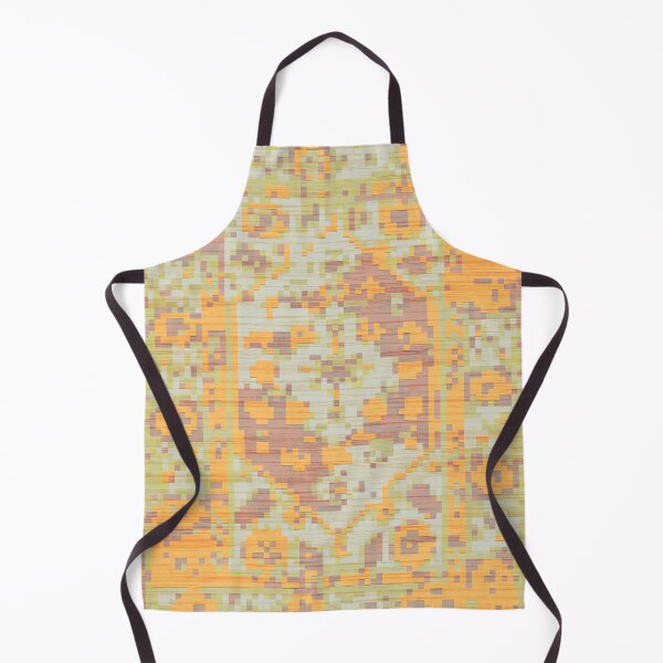 Item preview, Rug square glitch orange designed and sold by Alessandro Remo Mazzoni Remotextiles.