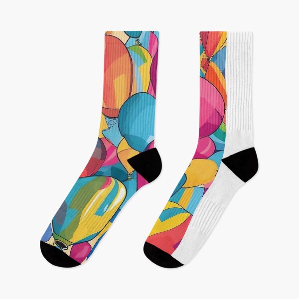 Item preview, Pop Art Balloon Fiesta - Colorful Patterns Soar with Playful Elegance designed and sold by Freak-Scene.