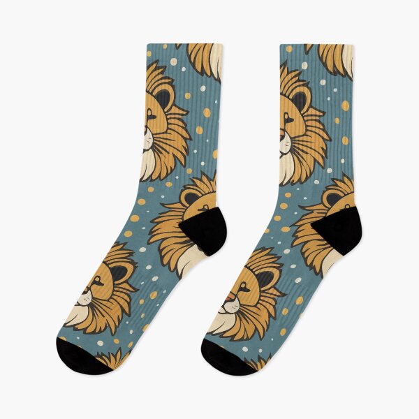 Item preview, Lions cute cartoon pattern artwork designed and sold by LIRAZ ZIV.