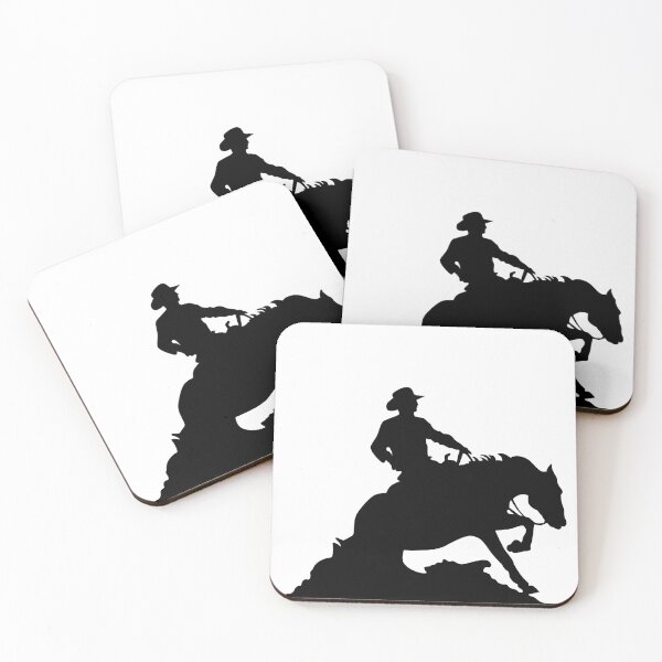 Item preview, Reining horse sliding silhouette western riding designed and sold by Mercedes P.