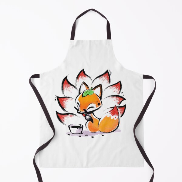 Item preview, Kitsune Cute Fox - Japanese Kanji Ink - Funny nature animal designed and sold by BlancaVidal.