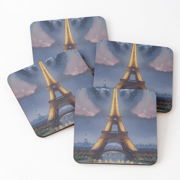 Item preview, Starry night Eiffel Tower Vincent Van Gogh designed and sold by Starry night Cherry blossom.