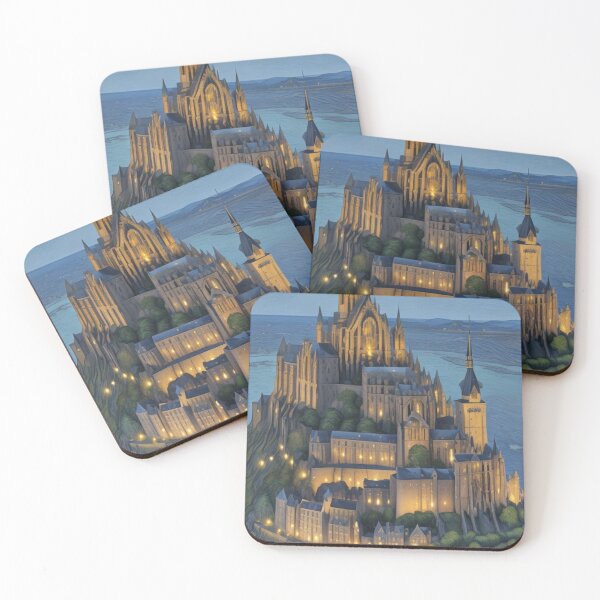 Item preview, Fairytale French castle Vincent Van Gogh designed and sold by Starry night Cherry blossom.