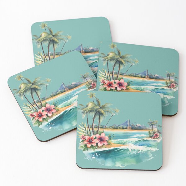 Item preview, Vintage Watercolor Beach Design designed and sold by GoodOldVintage.