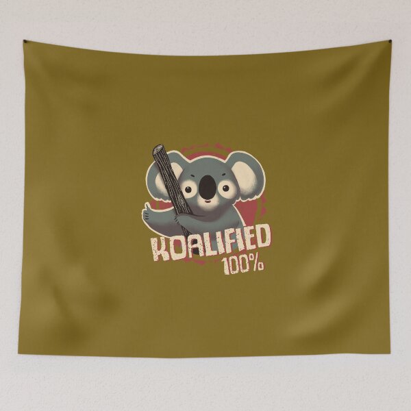 Item preview, Koalified 100% - Funny Pun - Qualified Seal of Approval - Cute Koala  designed and sold by BlancaVidal.