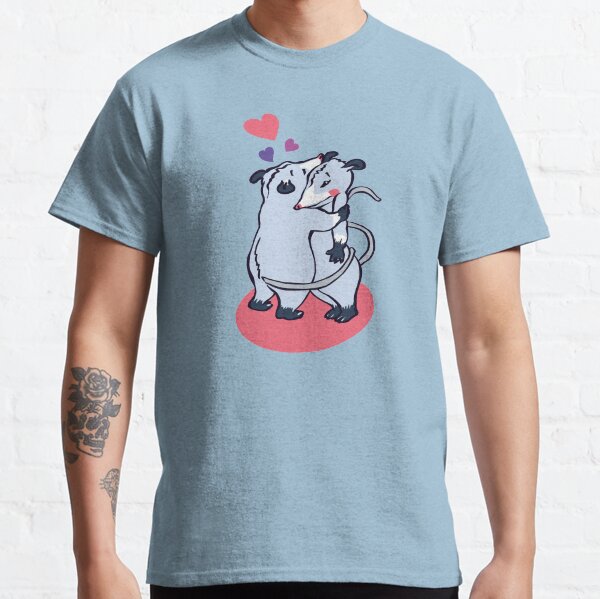 POSSUM HUG blue and pink Classic T-Shirt
