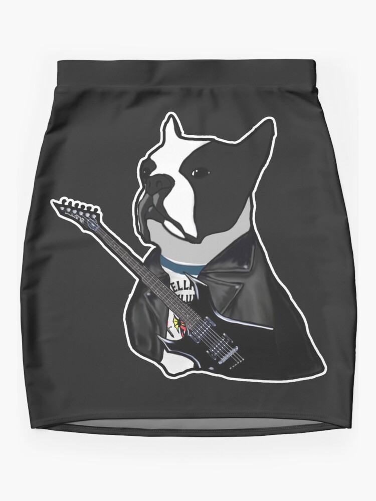 Thumbnail 3 of 4, Mini Skirt, EDDIE MUSIC GUITAR FRENCH BULLDOG PET JACKET designed and sold by donpufanft.