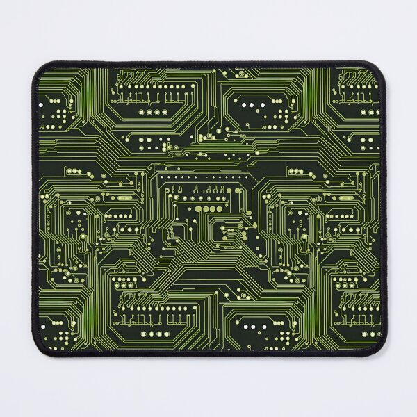 Item preview, Green Circuitry Black Board Seamless Pattern designed and sold by Sturdust.