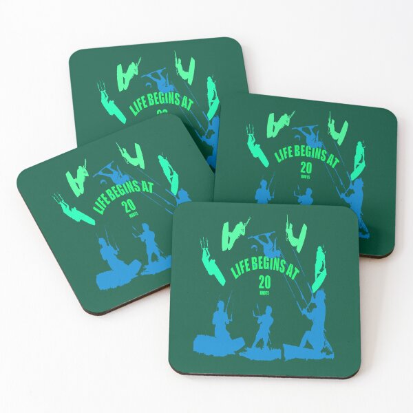 Item preview, Kite Life comienza a los veinte nudos Kitesurfer Fun Quote 8 designed and sold by taiche.