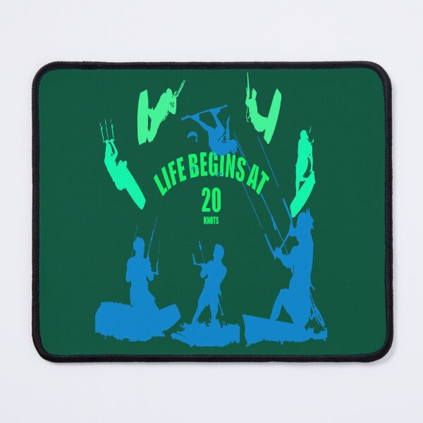 Item preview, Kiting Life Begins At Twenty Knots Kitesurfer Fun Quote 8 designed and sold by taiche.