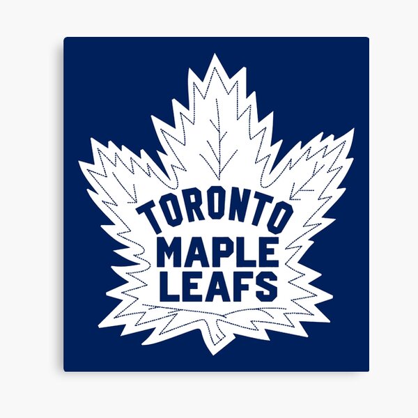 Toronto Maple Leafs Light Blue Leather Emblem – GL Canvas Print Art