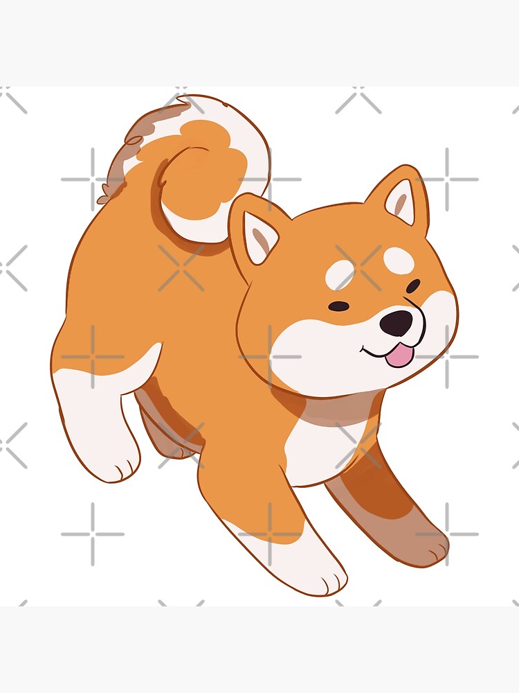 Shiba Inu Cute Cartoons 2024 Printed