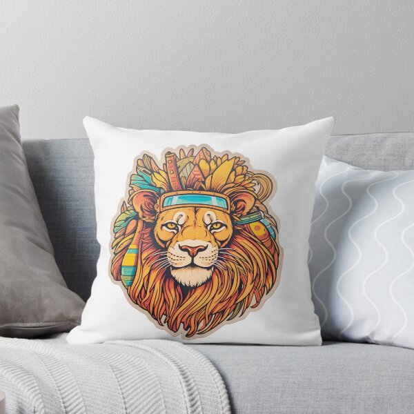 Item preview, lion designed and sold by InkCreato.