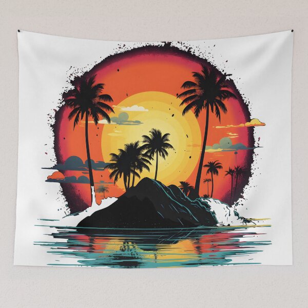 Item preview, Island Vibes: Sunset Serenade designed and sold by aigcx.