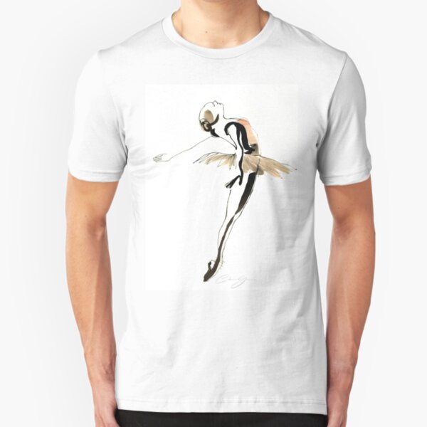 Ballet Dance Drawing Slim Fit T-Shirt
