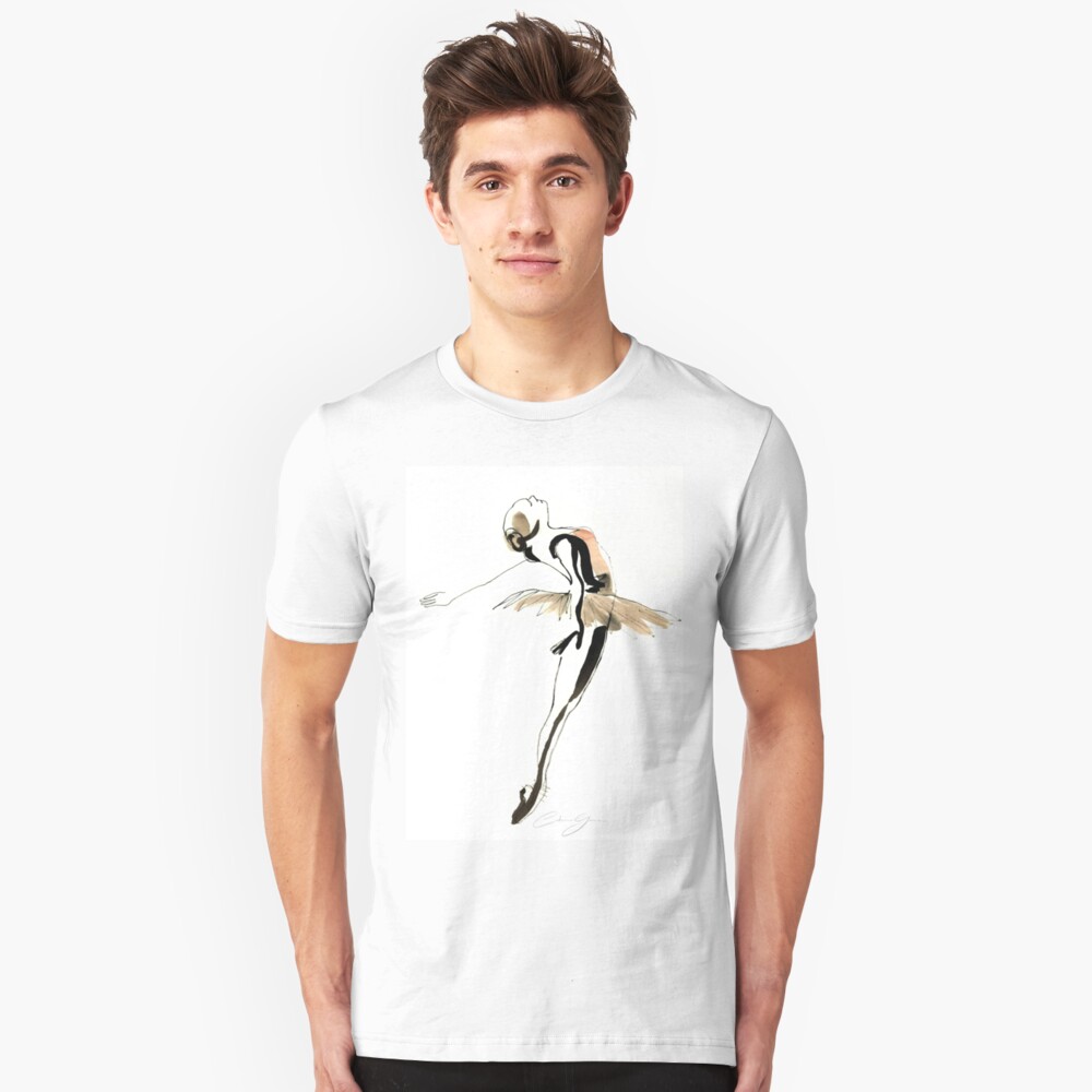 Ballet Dance Drawing Slim Fit T-Shirt