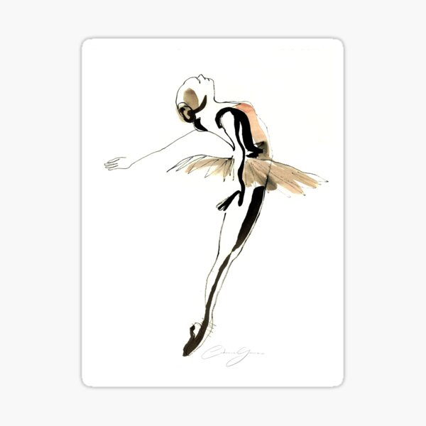 Item preview, Ballet Dance Drawing designed and sold by CatarinaGarcia.