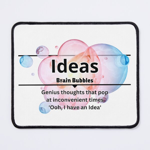 Item preview, Ideas Brain Bubbles Funny Designs designed and sold by DesignXBecky.