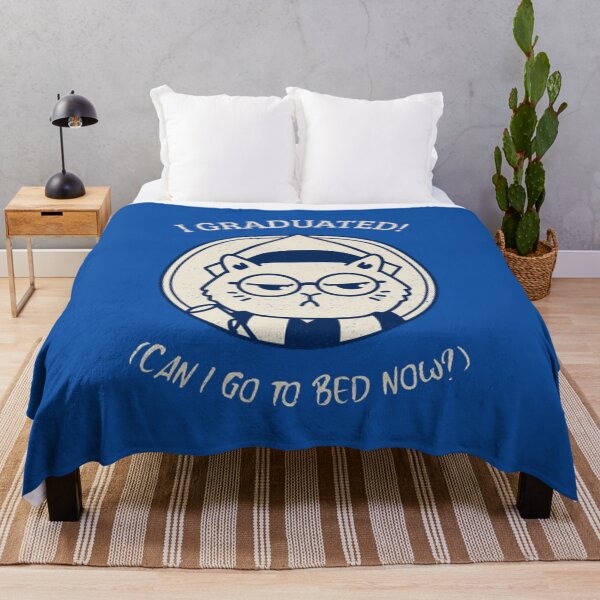 Item preview, I GRADUATED! Can I go to bed now? Classic Cat funny T-Shirt designed and sold by Rodayna Elnaggar.