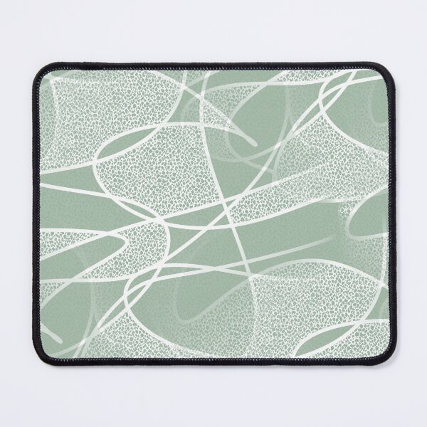 Item preview, Pastel Green Scribble Line Pattern designed and sold by Artistestella.