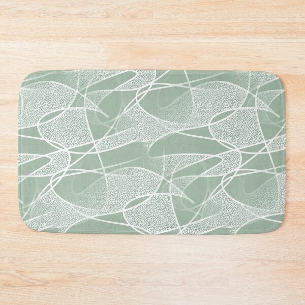 Item preview, Pastel Green Scribble Line Pattern designed and sold by Artistestella.