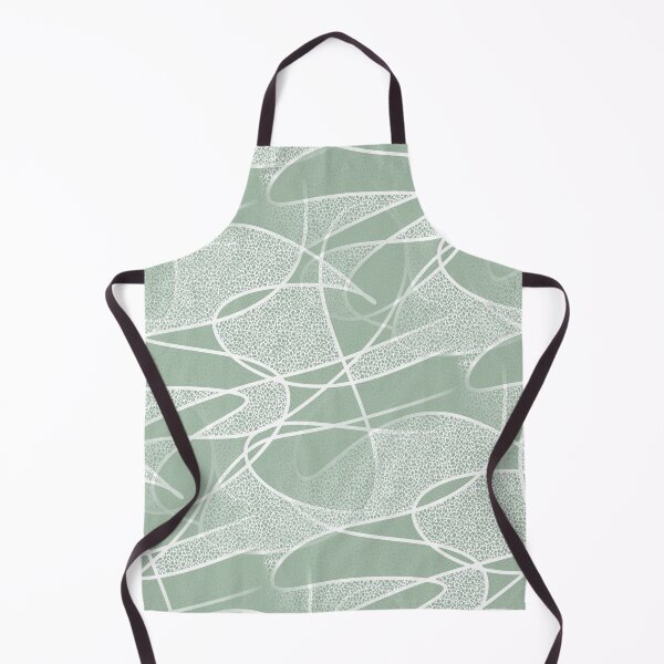 Item preview, Pastel Green Scribble Line Pattern designed and sold by Artistestella.