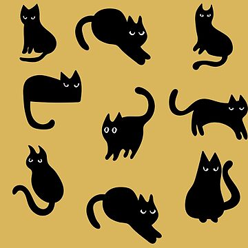 Vinyl Sticker - Suspicious Black Cat | CUSTOM PET PORTRAITS