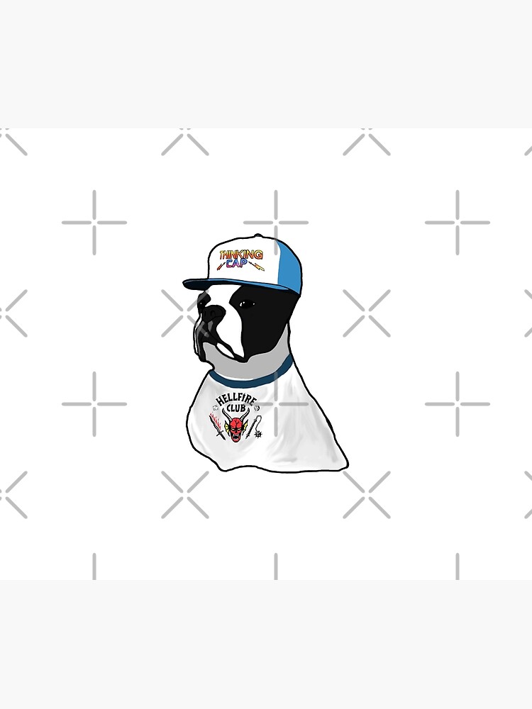 Thumbnail 6 of 6, Comforter, DUSTIN FRENCH BULLDOG DOG FAN HAT THINKING CAP designed and sold by donpufanft.