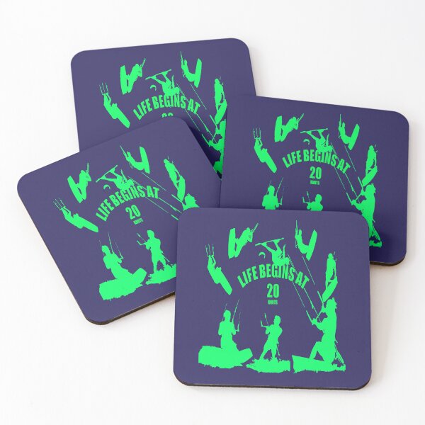 Item preview, Kite Life comienza a los veinte nudos Kitesurfer Fun Quote 10 designed and sold by taiche.