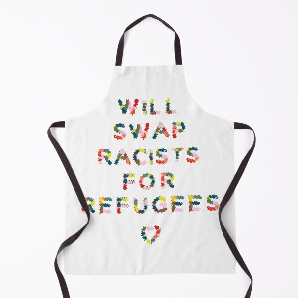 Item preview, Refugees not racists lettering designed and sold by juliechicago.