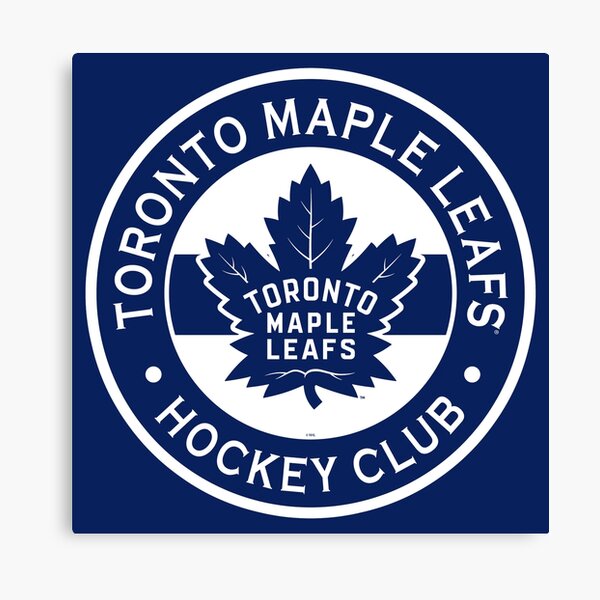 Toronto Maple Leafs Light Blue Leather Emblem – GL Canvas Print Art