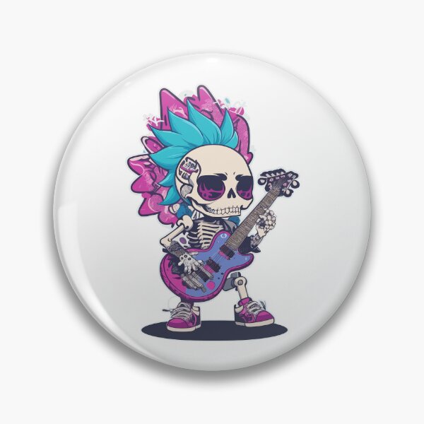 Item preview, Rockin' Kawaii Skeleton Guitarist designed and sold by urbsrepublic.